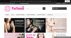 Desktop Screenshot of parfumia.sk